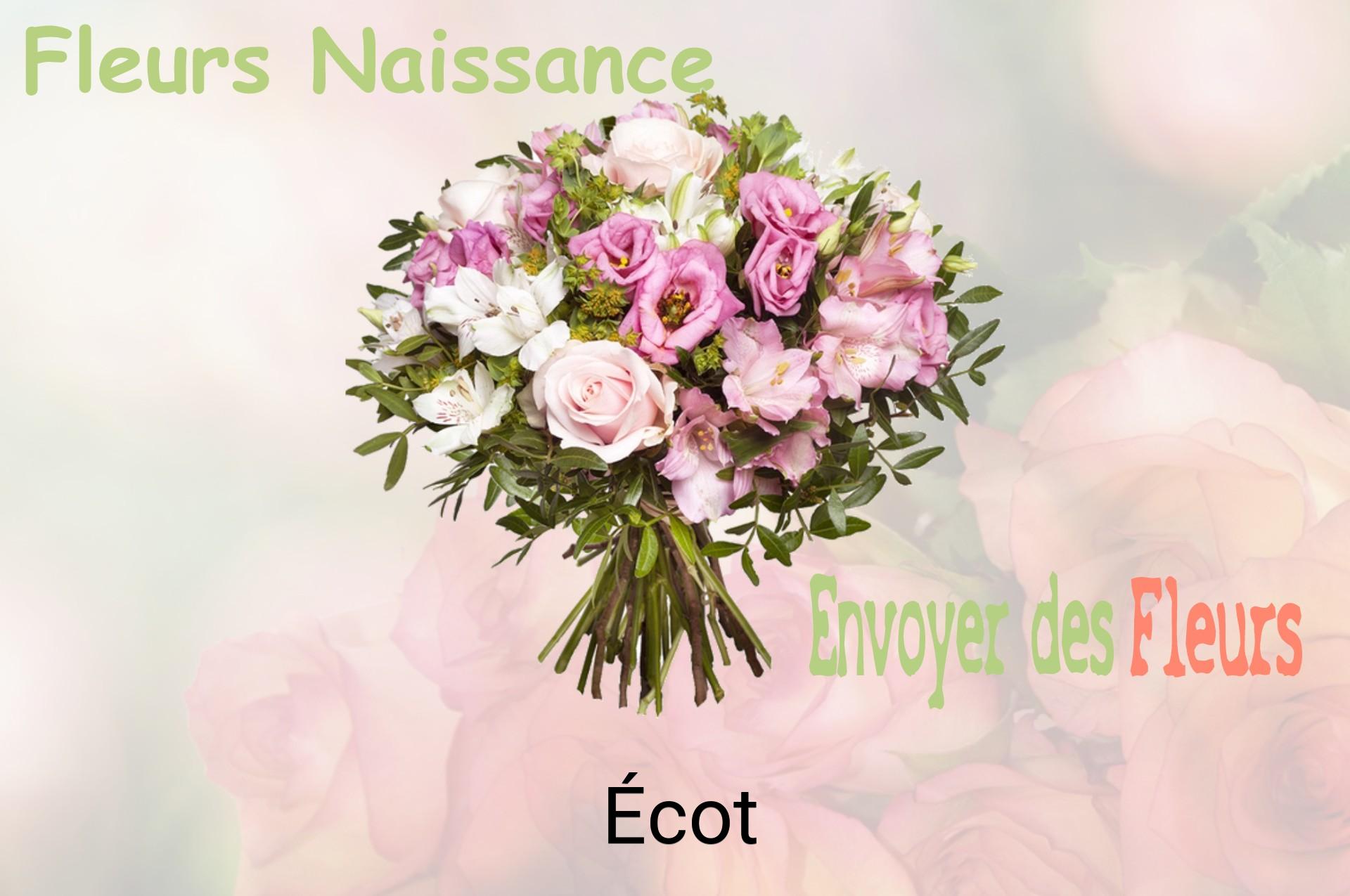 Bouquet de fleurs de naissance livré à Écot